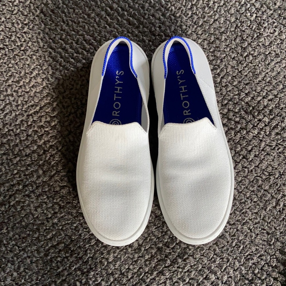 Rothys white sneaker size 6